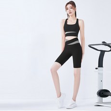 라이톰 스포츠 브라탑&크로스 5부 요가 필라테스 레깅스