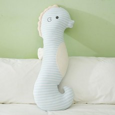 허리가 편한 해마 죽부인 롱베개 인형, 블루씨마리