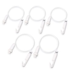 五金百貨 天花板一鍵式小型相框掛鉤, 白色, 5個