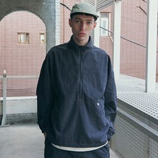 마크엠 나일론 하이넥 아노락 차콜 MIMAA6003