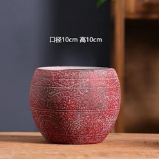 Jingdezhen 세라믹 팔레트 매화 꽃 안료 플레이트 구 아슈 수채화 그림 및 서예 미술 용품, [01] 10X10CM