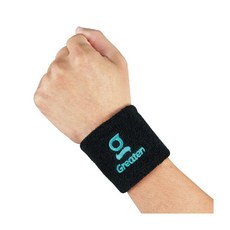 【海夫健康生活館】Greaten 極騰護具 運動防護 棉質吸汗 護腕(0005WR), 黑色, 1個