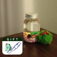 [무료배송-선물증정]우유풀 어항 마리모키우기세트 바다친구들 키링A 세트 / 수경재배 행운의식물, 1개