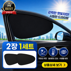 꿈알상점 자동차 차량 햇빛 가리개, 2개, 검정 2개, 검정