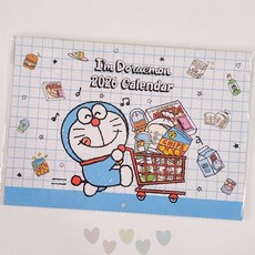 캐릭터 일러스트 월별 날짜 표시 가정용 사무실 인테리어 벽걸이 달력 캘린더 플래너, 상세페이지 참조