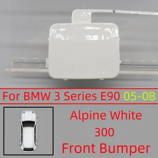 앞범퍼 견인 후크 커버 캡 쉘 BMW 3 E90 M-스포츠 페인트, 06 05-08Alpine White