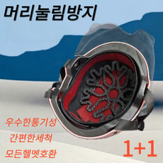 케이디에이치컴퍼니 케이디리빙 머리눌림 방지 오토바이 헬멧 내피 패드, 블랙 2개