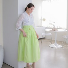 가벼운허리치마 빅사이즈 데일리 스커트 생활한복 개량한복 A라인한복