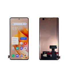 Infinix Hot 50 Pro + 4G X6880 LCD 디스플레이 화면 터치 디지타이저 Hot 50 Pro Plus 4G 디스플레이 교체, 01 Black with frame