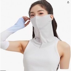 자외선차단 스포츠 마스크 쿨 여름 안면 얼굴 햇빛가리개 골프마스크 자전거, 다크그레이