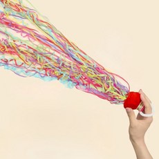 결혼식 웨딩 축제 파티 화약없는 줄 종이 폭죽 10P