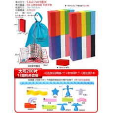 도미노 1000조각 대회 블록 교육 노인 활동 단체 집중력 퍼즐, 대 200개+트랩 20개+코더 2개+앨범 360종