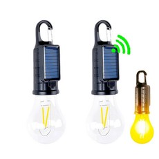 태양열 캠핑 랜턴 조명 센서가 있는 휴대용 LED 캠핑 조명 USB 충전식 텐트 조명 황혼에서 새벽까지 방수 벽걸이 비상 조명 야외 하이킹 배낭여행 파티오 웜 화이트 2팩, 2