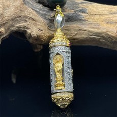 禪緣香捨 西方三聖佛像弔墜 複古浮鵰男款女士觀音佛像項鏈掛件, 1個, 弔墜配掛繩