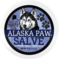 알래스카 열대우림 데블스 클럽이 함유된 클럽 펫 발 살브 보호견 밤 얼룩 방지 핥기 안전 반려견 자연 보호 진정 4온스, 알래스카 열대우림의 데블스 클럽이 함유된 클럽 펫 발, 1개, 113.4g