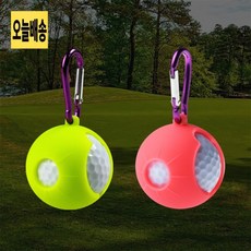 골프 용품 공 휴대용 실리콘 케이스 라운딩소품 공보관함 공파우치, 1개, 레드