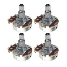 새로운 4pcs 풀 사이즈 기타 전위차계 Pots A250K/ 긴 분할 샤프트 18mm 부품 및 액세서리, [02] 4pcs B250K