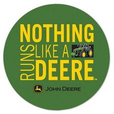 WinCraft 우드 사인 35.6cm(14인치) 라운드 존 디어 빈티지 원사이즈