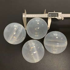 100mm(10cm)둥근 분리형 투명 대형 중형 원형 플라스틱 가챠 과학 학습 교구 보관 밀폐 문구 캡슐