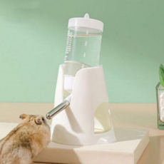 반려동물 햄스터 급수기 스탠드 물병 물통 소동물 79000EA 1EA, 화이트