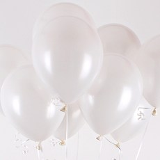 피플스파티 네오텍스 25cm 펄풍선 100p, 화이트, 1개