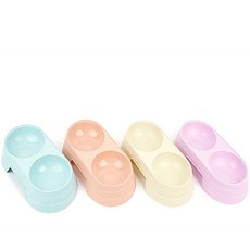 정온마켓 2구 애완용 식기 애완견식기, 아이보리