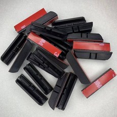 【開發票/統編】汽車遮陽擋固定卡扣 尼龍塑料遮陽簾背膠卡槽夾子 通用型隔熱防曬遮陽簾, 側窗卡扣(一包24個), 1個