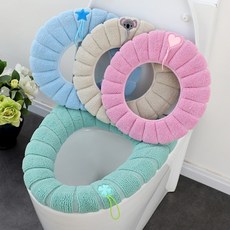 변기커버교체 온열변기시트 온열변기커버 소프트변기커버 극세사변기커버, 1개