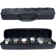 HOMPE 시계 케이스 정리함 (블랙 슬롯 6개) 239136