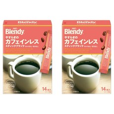 블랜디 블랙 카페인이 적은 편안안 타입 스틱, 2g, 2개, 14개입