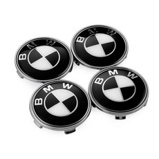 BMW 휠캡 휠너트캡 휠너트커버 4개/대 68MM E36 E39 E46 E60 E90 F01 F10 F30 G01 G20 G21 G30 G11 F15, Black White