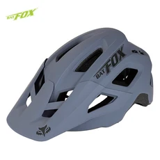 분리형 자기 고글과 선 바이저가있는 BATFOX 검은 색 자전거 헬멧 MTB 레이싱 사이클링 casco bicicleta mt, 02 M 55-58cm, 12 057-207-Gray