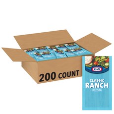 Kraft 랜치 싱글 서브 샐러드 드레싱 0.44 온스 (20 Kraft Ranch Single Serve Salad Dressing 0.44 Ounce (Pack of 200, 0.44 Ounce (Pack of 200), 1개