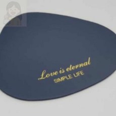 SolSun 코스터 컵받침대 조약돌 가죽 잔받침