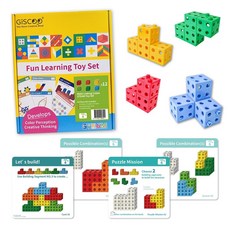 京尼Giscoo STEAM系列麥斯大方塊/麥斯小方塊益智教具組, 1個, 麥斯大方塊