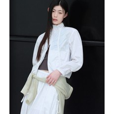 (국내매장정품) 무신사 스탠다드 MUSINSA STANDARD WOMAN 우먼즈 셔링 하이 넥 윈드브레이커 자켓 재킷 [화이트] MWFJJ3B01-WH 273723