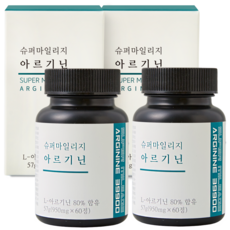 건강상회 국내산 고함량 L 아르기닌 영양제, 60정, 2개, 60정