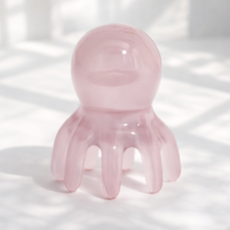 조온하루 문어 두피 전신 괄사 마사지기, 아이스핑크, 1개