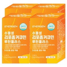 에버젠 수용성 리포좀 커큐민 루틴플러스, 4개, 60정