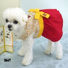 애견 한복 L 여아 강아지옷 강아지설날 강아지색동한복