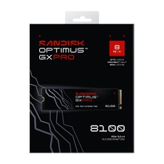 SANDISK Optimus GX PRO 8100 NVMe SSD M.2 2280 無散熱片 代理商公司貨, SDSP82800TAN-000E0, 8TB