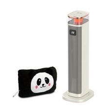 TECO 電暖器 熊貓暖手枕, 白色, XYFYN3005CBW+SG-006B