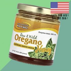 북미 허브 스파이스 로우 와일드 오레가노 꿀 허니 10온스 283g North American Herb Spice Raw Wild Oregano Honey 10oz, 노스 아메리칸 허브 스파이스 로우 와일드 오레가노 꿀