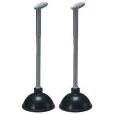 파워 이중 변기 압축기 뚫어뻥 화장실 변기 수도관 뻥뚜러, 2개