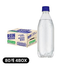 라인바싸 탄산수 플레인PET, 500ml, 80개