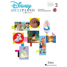 (영문도서) Adult Piano Adventures - Disney Book 2: Classic and Contemporary Disney Hits Paperback, Faber Piano Adventures, English, 9781616772390