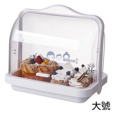 零食收納盒 咖啡盒 化妝品置物盒 手提收納盒 餅乾收納盒 有蓋小盒子 塑膠收納盒 廚房收納盒 吐司盒 斜口收納盒 日式收納盒 麵包收納盒, 1個, 大號（超商只能出1）