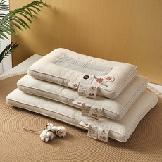 a類草本棉麻枕頭枕芯決明子兒童30*50學生40*60成人家用護頸椎, 棉麻決明子護頸枕頭