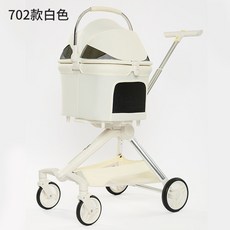 M 패션 펫 카트 강아지 고양이 손수레 여행용 가벼운 접이식 가방 분리 가능, 화이트[702모델]