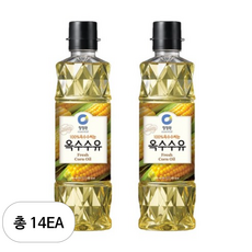 청정원 참빛고운 옥수수유, 900ml, 14개